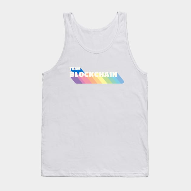 Team Blockchain Colorful Beige Tank Top by felixbunny